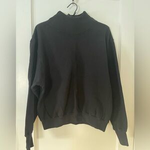 Joah Brown Split Neck Turtleneck Sweater/Sweatshirt